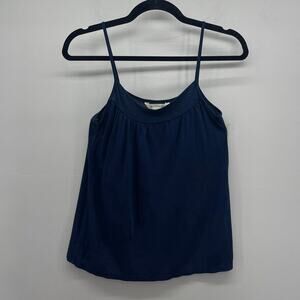Y2K Abercrombie & Fitch Spaghetti Strap Tank‎ Top Womens Small Navy Blue Flowy